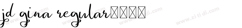 JD Gina Regular字体转换